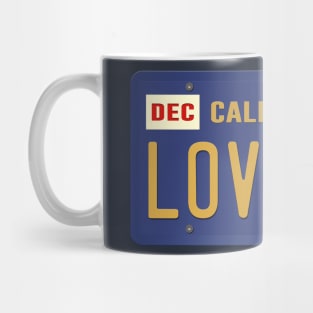 Holiday Road Love Me License Plate Mug